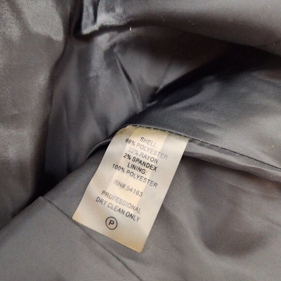 Tommy Hilfiger Blazer Women's Size 6 Gray Plaid - Picture 5 of 6